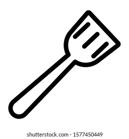 spatula icon outline vector design