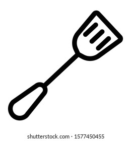 spatula icon outline vector design