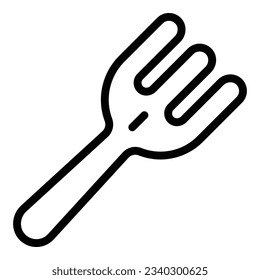 Spatula icon outline vector. Kitchen cooking. Bbq utensil