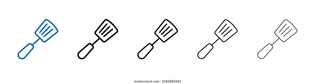 spatula icon Outline vector logo for web ui