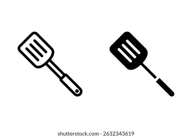 Spatula icon set. cooking utensils icon. isolated on white background.
