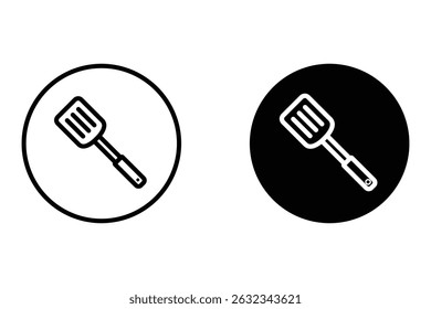 Spatula icon set. cooking utensils icon. isolated on white background.