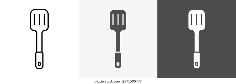 Spatula icon set vector art