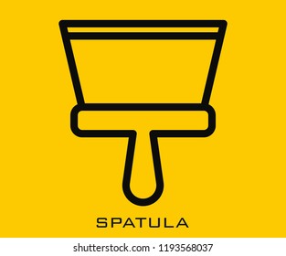 Spatula icon signs