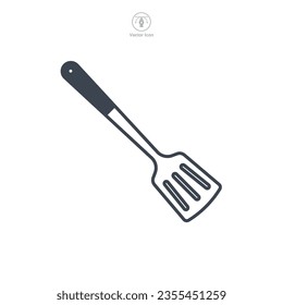 Spatula icon symbol vector illustration isolated on white background