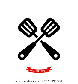 spatula icon in trendy flat design, kitchen utensil icon 