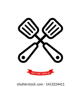 spatula icon in trendy flat design, kitchen utensil icon 