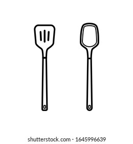 Spatula-Symbol-Trendflaeche Design