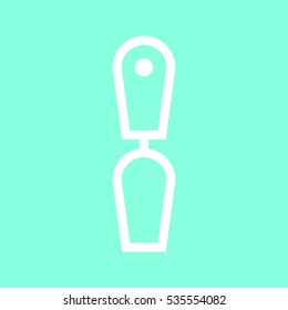 Spatula icon in trendy flat style isolated on grey background. Kitchen symbol for your design, logo, UI. Vector illustration, EPS10.