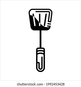 Icono de la espátula, Ilustración de arte del vector de la espátula