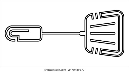 Spatula Icon, Spatula Vector Art Illustration