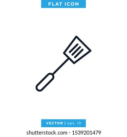 Spatula Icon Vector Design Template. Kitchenware Tool.