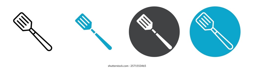 spatula icon Vector illustration in black