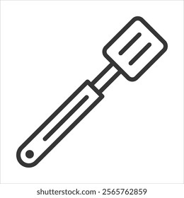 Spatula Icon Vector Illustration Outline Style