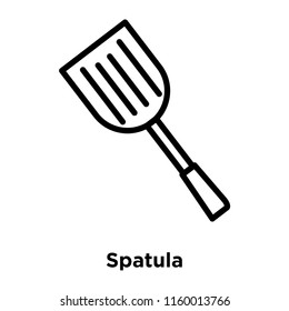 Spatula icon vector isolated on white background, Spatula transparent sign , line or linear sign, element design in outline style