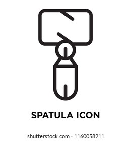 Spatula icon vector isolated on white background, Spatula transparent sign , line symbol or linear element design in outline style