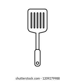 Spatula icon vector isolated on white background, Spatula transparent sign , line or linear sign, element design in outline style