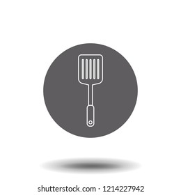 Spatula icon vector isolated on white background, Spatula transparent sign , line or linear sign, element design in outline style