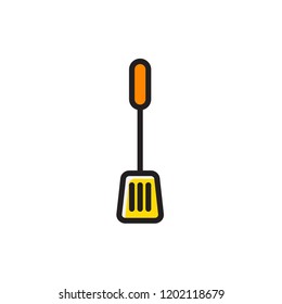spatula icon vector. kitchen icon with filled outline style
