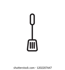 spatula icon vector. kitchen line style icon