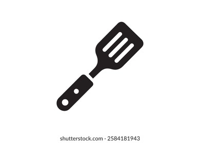 spatula icon vector silhouette isolated in white background