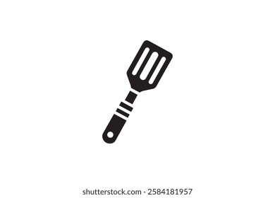 spatula icon vector silhouette isolated in white background