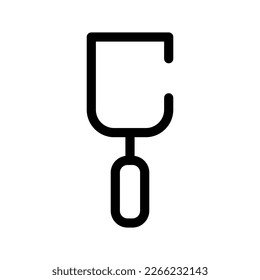 Icono de la espátula Símbolo de diseño Ilustración