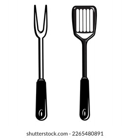 spatula icon,barbeque icon vector isolated on background