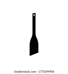 Spatula-Symbol.flache Vektorgrafik auf weißem Hintergrund