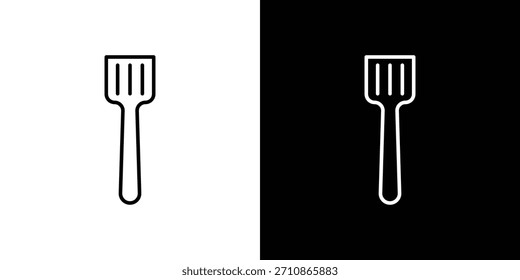 Ícones de espátula. ícones de vetor de desenho de linha
