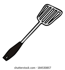 spatula isolated, vector illustration