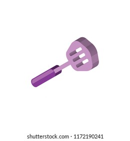 Spatula isometric left top view 3D icon