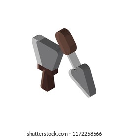 Spatula isometric left top view 3D icon
