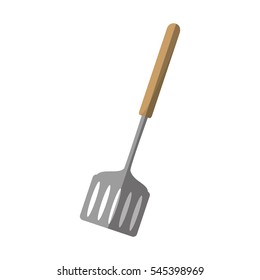 spatula kitchen and cooking utensils shadow vector illustration eps 10