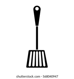 spatula kitchen supplies icon image vector illustration design 