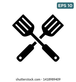 spatula - kitchen utensil icon vector design template