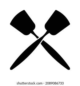 spatula - kitchen utensil icon vector design template on white background