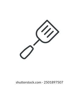 Spatula kitchen utensil icon, vector illustration