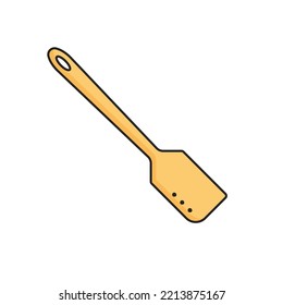 Spatula. Kitchenware element. Kitchen utensil and tool. Doodle style.