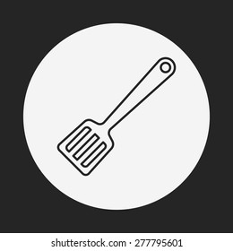 Spatula line icon
