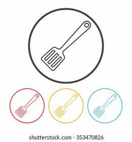 Spatula line icon