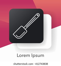 Spatula line icon