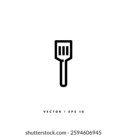 Spatula Line Icon. Editable Stroke