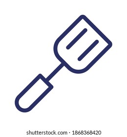 spatula line icon, outline vector illustration.