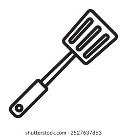 spatula line icon. vector illustration.