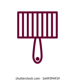 spatula line style icon design, Cook kitchen Eat food restaurant home menu dinner lunch cooking and meal theme Vector illustration