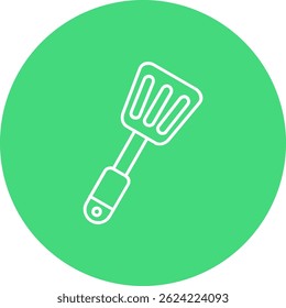 Diseño de ícono de Vector de línea de espátula