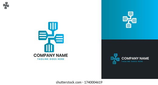 Spatula Logo - All elements on this template are editable with vector software