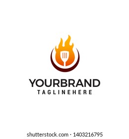 spatula logo design concept template vector