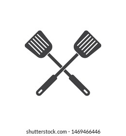 spatula logo icon of cooking and kithen vector illustration